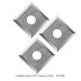 CARBIDE INSERTS, SQUARE 0.47", (12mm x 12mm x 1.5mm), 3-PACK