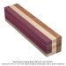 Maple, Brazilian Cherry, & Purpleheart Cutting Board Strip Kit