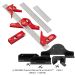 in-DEXABLE Square Deluxe Kit - Protractor, Center Finder, Combination, Double Square Heads, 450, 300 and 150mm Blades with 4 Rack-It's 
