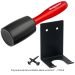 Polycarbonate Round Mallet - Black  w/Rack-It