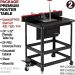 Premium Router Table Package 2 - Includes SF-PRO Universal Fence, 24x32 Phenolic Table, Quicklift 420 HDS Router Lift (fits 4.2" diameter router), Downdraft Cabinet, Adjustable Steel Stand, Wheel Kit
