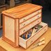 Woodsmith Benchtop Heirloom Tool Chest Standard Plan – 8.5” x 11” Print (Shipped to You)