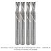 SOLID CARBIDE DOWN CUT 2-FL, 1/4" SH, 1/4" DIA, 3/4" CL, 2-1/2" OAL, 4-PACK