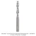 SOLID CARBIDE UPCUT FLUSH TRIM, 2 FL, 1/4" SH, 1/4" DIA, 1" CL, 3" OAL