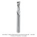 SOLID CARBIDE MORTISING COMPRESSION 2+2-FL, 1/4"SH, 1/4" DIA, 1" CL, 2-1/2" OAL