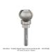 CARBIDE TIPPED FINGER GRIP GROOVE, ROUND, 2-FLUTE, 1/4"SH, FOR 1" THICK BOARD