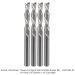 SOLID CARBIDE DOWN CUT 2 FL, 1/4"SH, 1/4" DIA, 1-1/4" CL, 3" OAL, 4-PACK