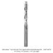 SOLID CARBIDE UPCUT FLUSH TRIM, 2 FL, 1/4" SH, 1/4" DIA, 1-1/4" CL, 3-1/2" OAL