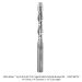 SOLID CARBIDE UPCUT FLUSH TRIM, 2 FL, 1/4" SH, 1/4" DIA, 1-1/2" CL, 3-1/2" OAL