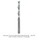 SOLID CARBIDE DOWN CUT 2-FL, 1/4"SH, 1/4" DIA, 1-3/4" CL, 3-1/2" OAL