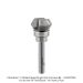 CARBIDE TIPPED FINGER GRIP, V-GROOVE, 2-FLUTE, 1/4 OPEN BOX