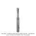 CARBIDE HEAD MICRO BEARING PATTERN BIT, SPIRAL UP CUT, 2 FL, 1/4" SH, 3/16" DIA, 1/4" CL, 2" OAL