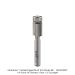 CARBIDE TIPPED FLUSH TRIM BIT 2-FL, 1/4" SH, 3/8" D, 1/2" CL, 2" OAL