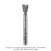 CARBIDE TIPPED DOVETAIL, 1/4" SH, 3/8" DIA, 3/8" CL, 9°