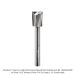 HIGH PERFORMANCE CARBIDE HEAD DOWN-CUT PLYWOOD BIT, 2-FLUTE, 1/4" SH, 15/32" DIA, 9/16" CL, 2-1/2" OAL, SUPER-C CARBIDE