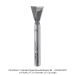 CARBIDE TIPPED DOVETAIL, 1/4" SH, 1/2" DIA, 1/2" CL, 14°