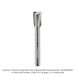 HIGH PERFORMANCE CARBIDE HEAD DOWN-CUT PLYWOOD BIT, 2-FLUTE, 1/4" SH, 9mm DIA, 3/4" CL, 2-1/2" OAL, SUPER-C CARBIDE