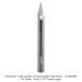 SOLID CARBIDE ENGRAVING BIT, 1-FL, 1/4" SH, 30 DEG, 1/32 FLAT TIP, 2-1/2" OAL