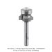 CARBIDE TIPPED ROUNDOVER, 3-FL, 1/4" SH, 3/32" RADIUS, 5/8" BEARING OPEN BOX