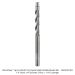 SOLID CARBIDE, 3 FL UPCUT FLUSH TRIM 1/4"SH, 1/4" DIA, 1-1/4" CL, 3-1/2" OAL