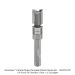 CARBIDE TIPPED TEMPLATE PATTERN BIT 2-FL, 1/4" SH, 3/8" DIA, 1/2" CL, 2" OAL