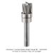 CARBIDE HEAD COMPACT SHALLOW PATTERN BIT, 1/4" SH, 1/2"D, 3-FL, 3/8" CL, 2" OAL