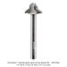CARBIDE HEAD JUICE GROOVE BIT, ROUND NOSE, 1/4" SH, 3-FL, 3/8" NOSE, 5/16" CL