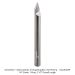 SOLID CARBIDE ENGRAVING BIT, 1-FL, 1/4" SH, 45 DEG, 1/32" FLAT TIP, 2-1/2" OAL