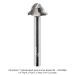 CARBIDE HEAD JUICE GROOVE BIT, ROUND NOSE, 1/4" SH, 3-FL, 1/2" NOSE, 5/16" CL