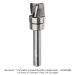 CARBIDE HEAD COMPACT BOWL BIT, UP SPIRAL, 3-FL, 1/4" SH, 1/2" D, 3/8" CL, 1/16" RAD, 2" OAL