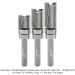 CARBIDE TIPPED TEMPLATE PATTERN BIT 2-FL, 1/4" SH, 1/2" DIA, 3-PC SET
