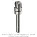 CARBIDE HEAD COMPACT BOWL BIT, UP SPIRAL, 3-FL, 1/ OPEN BOX