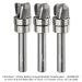 CARBIDE HEAD COMPACT BOWL BIT, UP SPIRAL, 3-FL, 1/4" SH, 1/2" D, 3/8" CL, 3-PC SET