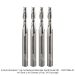 SOLID CARBIDE UP CUT, 2-FL, 1/4" SH, 3/16 DIA, 3/4" CL, 2-1/2" OAL, 4-PACK