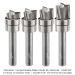 CARBIDE HEAD COMPACT SHALLOW PATTERN BIT 4-PC SET, 1/4" SH, 1/2"D, 3-FL