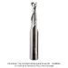 SOLID CARBIDE UP-CUT SPIRAL, 1/2" SH, 2-FL, 8mm DIA, 27mm CL, 3" OAL