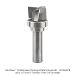 CARBIDE HEAD CLEARING PATTERN BIT, 3-FLUTE UPCUT, 1" DIA, 5/8 LOC, 1/2" SH, 2-7/8" OAL