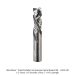 SOLID CARBIDE COMPRESSION, 3 FL, 1/2" Dia, 1-1/4" CL, 3"OAL, 1/2" SH