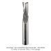 SOLID CARBIDE SLOW SPIRAL UP CUT 3-FL, 1/2" SH, 1/2" D, 1-1/4" CL, 3-1/2" OAL