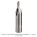 SOLID CARBIDE #12 SLOTTING COUNTER SINK, 2-FLUTE, 1/2" SHANK, 82 DEGREE, 2-1/2" OAL