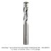 SOLID CARBIDE FLUSH TRIM UP CUT 3-FL, 1/2"SH, 1/2" D, 1-1/2" CL, 4" OAL