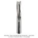 SOLID CARBIDE SLOW SPIRAL DOWN CUT 3-FL, 1/2" SH, 1/2" D, 1-1/2" CL, 3-1/2" OAL
