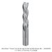 SOLID CARBIDE DOWNCUT 3-FL, 1/2" SH, 1/2" D, 2" CL, 4"OAL