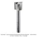 CARBIDE HEAD EXTEND LENGTH SLOW UP-CUT, 2-FL, 1/2" SH, 1" DIA, 7/8" CL, 3-7/8" OAL