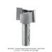 CARBIDE TIPPED HINGE MORTISING BIT, 2-FL, 1/2" SH, 1-1/4" D, 3/4" CL, 2-1/4" OAL OPEN BOX