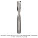 SOLID CARBIDE, UP CUT, VARIABLE HELIX, 1/2" SH, 2 FL, 1/2" D, 2" CL, 4" OAL