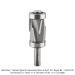 CARBIDE TIPPED JUMBO COMPRESSION, 3-FLUTE, DUAL BEARING, 1/2"SH, 1-1/4" DIA, 1-1/2"CL, 4.170"OAL