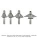 CARBIDE TIPPED CHAMFER BIT, 3-FL, 1/2" SHANK, 4 PC SET