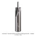 SOLID CARBIDE COUNTER BORE SLOTTING BIT, 2-FL, #6, 1/2" SH, 2-1/2" OAL