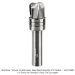 CARBIDE HEAD DEEP REACH BOWL BIT, 1/2" SH, 3/4" D, 3 FL, 5/8" CL, 3/16" RAD, 2-7/8" OAL